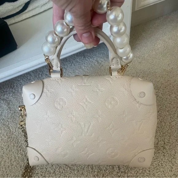 Louis Vuitton white monogram empriente petite Malle Souple - Picture 4 of 12